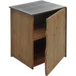 Dcoshop26 - table d'appoint commode chevet armoire industrielle en bois de sapin 60 x 50 x 40 cm naturel ...