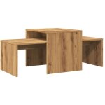 D�coshop26 - tables basse gigognes design moderne et contemporaine 100 x 48 x 40 cm bois d'ing�nierie ...