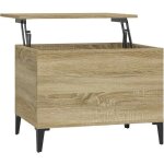 D�coshop26 - table basse avec plateau relevable design moderne et contemporaine 60 x 44, 5 x 45 cm bois ...