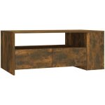D�coshop26 - table basse avec tiroirs design moderne et contemporaine 102 x 55 x 42 cm bois d'ing�nierie ...