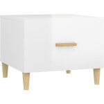 D�coshop26 - table basse avec tiroir design moderne et contemporaine 50 x 50 x 40 cm bois d'ing�nierie ...