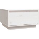 Dcoshop26 - table basse avec tiroir design moderne et contemporaine 55 x 56 x 32 cm bois massif de pin ...