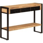 Décoshop26 - table console meuble d'entrée avec tiroirs et étagère 110 x 30 x 76 cm bois de manguier ... Décoshop26 - table console meuble d'entrée avec tiroirs et étagère 110 x 30 x 76 cm bois de manguier ...