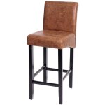 Décoshop26 - tabouret de bar chaise de comptoir x1 en tissu imitation daim pieds en bois foncés 040008582 ... Décoshop26 - tabouret de bar chaise de comptoir x1 en tissu imitation daim pieds en bois foncés 040008582 ...