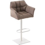 Décoshop26 - tabouret de bar chaise haute de comptoir couture carrées assise en tissu marron terre cadre ... Décoshop26 - tabouret de bar chaise haute de comptoir couture carrées assise en tissu marron terre cadre ...