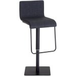 Décoshop26 - tabouret de bar x1 chaise haute siège pivotant en tissu gris foncé support en acier inoxydable ... Décoshop26 - tabouret de bar x1 chaise haute siège pivotant en tissu gris foncé support en acier inoxydable ...