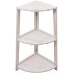 Décoshop26 - tagère d'angle 3 niveaux 80x37x37 cm mdf blanc vieilli 040008636 Décoshop26 - tagère d'angle 3 niveaux 80x37x37 cm mdf blanc vieilli 040008636