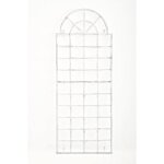 Dcoshop26 - treillage tuteur mural 180 x 70 cm dcoration de jardin plantes grimpantes en mtal blanc ...