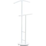 Valet de nuit portant de chambre en mtal blanc 100003510