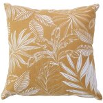 Coussin canap dhoussable motif vgtal beige 40x40 cm