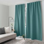 Decostars - rideau 100% occultant à pattes cachées 'eclipse' - 140x240cm - vert emeraude Decostars - rideau 100% occultant à pattes cachées 'eclipse' - 140x240cm - vert emeraude