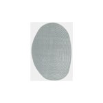 D�coweb - tapis de forme ovale organique en relief - circle - cercle gris bleut� - 160 x 229 cm