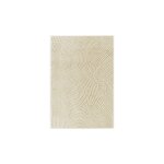 D�coweb - tapis de salon ou chambre - m�ditation - beige et �cru - 80 x 150 cm