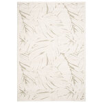D�coweb - tapis de salon en mati�re recycl�e - ode � la nature - beige et cr�me - 80 x 150 cm