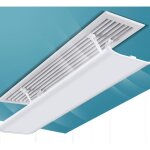 D�flecteur de vent pour climatisation centrale blanc 60 x 20 cm, 1 hotte de ventilation r�glable, d�flecteur ...