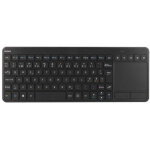 Deltaco tb 504 mini clavier sans fil disposition nordique pave tactile usb - noir