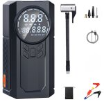 Démarreur de voiture portable avec compresseur d'air 8000mah, 150psi gonflage de pneus, pack de démarrage ... Démarreur de voiture portable avec compresseur d'air 8000mah, 150psi gonflage de pneus, pack de démarrage ...