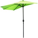 Demi - parasol mural vert anis ? 270x135x230cm ? aluminium ? toile polyester 180g / m² ? manivelle Demi - parasol mural vert anis ? 270x135x230cm ? aluminium ? toile polyester 180g / m² ? manivelle