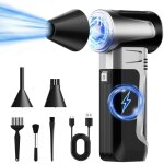 D�poussi�reur � air comprim� �lectrique rechargeable 180 000 tr / min avec 3 vitesses r�glables, mini ...