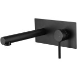 Derbut robinets de lavabo muraux pour salle de bain robinet mural pour lavabo de salle de bain mitigeur ...