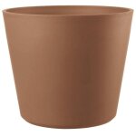 Deroma - pot de fleurs origin - 85 l - a roulettes - terre cuite