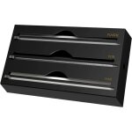 Drouleur de film alimentaire acrylique 34, 5 x 21, 6 x 7cm 3 en 1 distributeur de film alimentaire coupe ...