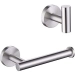 D�rouleur papier toilette mural avec crochets, auto - adh�sif porte papier toilettes, 304 acier inox, ...