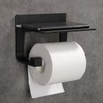 Derouleur papier toilette porte papier toilette mural support papier toilettes auto - adhsif, aluminium ...