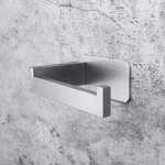 D�rouleur papier wc inox avec tablette, universal support de rouleau de rechange?easy