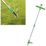 D�sherbeur debout, extracteur de mauvaises herbes portable avec 3 griffes � long manche tueur de racines ...