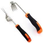 D�sherbeur manuel, 2 pi�ces arrache pissenlit, outil de d�sherbage en acier inoxydable, arrache mauvaise ...