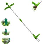 Dsherbeur manuel ergonomie extracteur de mauvaises, dsherbeur mcanique avec 3 griffes en acier inoxydable, ...
