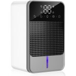 D�shumidificateur 1500ml, d�shumidificateur d'air electrique ultra silencieux arr�t automatique 7 lumi�re ...