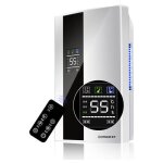Dshumidificateur 600ml / jour, dshumidificateur lectrique silencieux avec rservoir de 2500ml, drainage ...