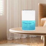 D�shumidificateur de air, 2l d�shumidificateur electrique avec led 7 color�es absorbeur d'humidit� desumificat ...