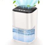 D�shumidificateur de air, 2l d�shumidificateur electrique avec led 7 color�es & arr�t auto absorbeur ...