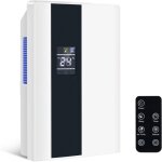 Deshumidificateur d air �lectrique 2000ml, dehumidificateurs maison silencieux anti moisissure minuteur ...