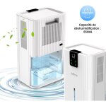 D�shumidificateur d?air silencieux loefme 2. 8l grande capacit�, d�shumidificateur �lectrique r�servoir ...