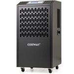 D�shumidificateur commercial de 118 l avec tuyau de vidange, jusqu'� 790 m�, minuterie 24 h, 4 roues, ...