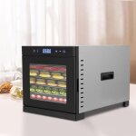 Senderpick - déshydrateur 6 étages en acier inoxydable, déshydrateur alimentaire avec recettes, 6 plateaux ... Senderpick - déshydrateur 6 étages en acier inoxydable, déshydrateur alimentaire avec recettes, 6 plateaux ...