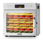 Deshydrateur alimentaire, 8 plateaux en acier inox, sechoir electrique aliments 400 w, temperature reglable, ...