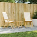 Design in - lot de 2 chaises inclinables de jardin, si�ge de terrasse chaise d'ext�rieur pliantes coussins ...