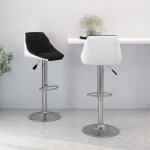 Design in - lot de 2 tabourets de bar, chaise de bar, tabouret haut noir et blanc similicuir cfw46883 ...