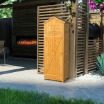 Design in - armoire de jardin bois impermable abri jardin table pliable tagres 75x50x180, 5cm cw94074 ...