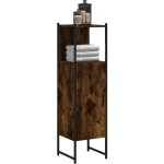 Design in - armoire de salle de bain, meuble de salle de bain chne fum 33x33x120, 5 cm cfw692368