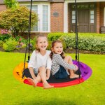 Balançoire nid d'oiseau ronde 100cm enfants oreiller poignée hauteur réglable charge max 150kg cw28635 ... Balançoire nid d'oiseau ronde 100cm enfants oreiller poignée hauteur réglable charge max 150kg cw28635 ...