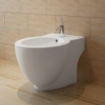 Design in - bidet rond c�ramique haute qualit� blanc cfw60346
