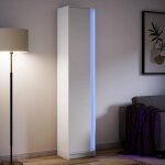 Buffet haut, meuble de rangement, bahut pour salon, salle à manger, cuisine avec led blanc 41, 5x32, ... Buffet haut, meuble de rangement, bahut pour salon, salle à manger, cuisine avec led blanc 41, 5x32, ...