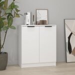 Buffet, meuble de rangement, bahut pour salon, salle � manger, cuisine blanc 60x30x70 cm bois d'ing�nierie ...