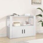 Buffet, meuble de rangement, bahut pour salon, salle à manger, cuisine blanc 80x30x60 cm bois d'ingénierie ... Buffet, meuble de rangement, bahut pour salon, salle à manger, cuisine blanc 80x30x60 cm bois d'ingénierie ...